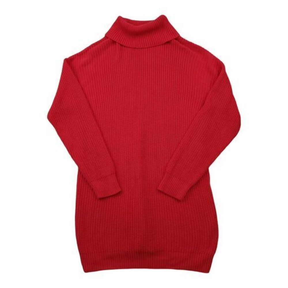 Lovers And Friends Christina Sweater Dress‎ Turtleneck Rib Knit Womens Large